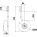 Колеса транцевые для надувной лодки, удлиненных усиленных, D330 мм (комплект)