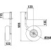Колеса транцевые для надувной лодки, быстросъёмные, D260 мм Zn (комплект)