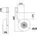 Колеса транцевые для надувной лодки, быстросъёмные усиленных, D330 мм Zn (комплект)