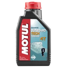 Полусинтетическое моторное масло MOTUL Outboard Tech 4T 10W-40 для 4T ПЛМ, 1 л