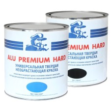 Твердая необрастающая краска "Мореман Alu Premium Hard", 2,4 л, темно-синяя