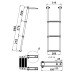 Трап телескопический складной, 3 черных ступени (ширина 310 мм.)