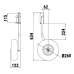 Комплект колес транцевых удлиненных для НЛ типа "Ротан" 260 мм.