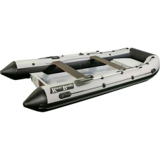 Лодка РИБ (RIB) RiverBoats RB 400, серо-белый, накладка на рундук,утка, корпус белый